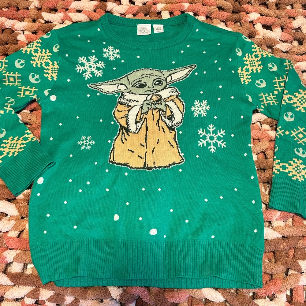 Brand new Yoda Christmas sweater .